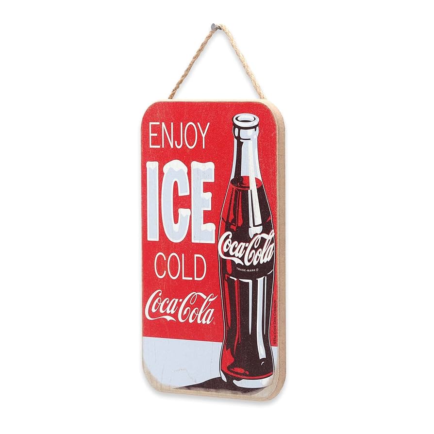 Coca-Cola アイスコールドサイン Amazon.com: Coca-Cola Ice Cold Arrow Embossed Metal Sign